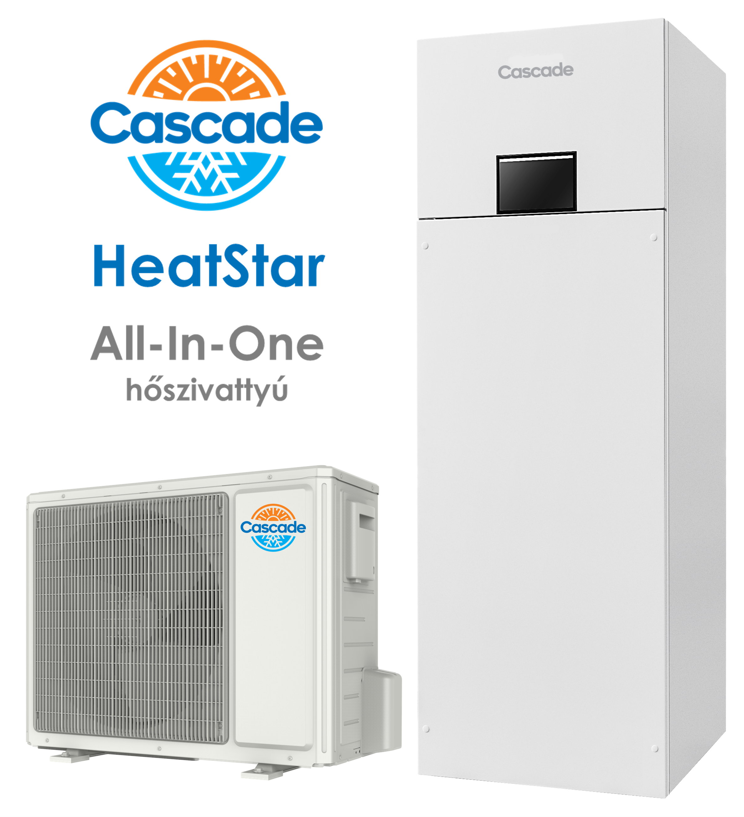 CASCADE HEATSTAR CRS-CQ12PDG/NHH2-M 12 KW ALL-IN-ONE OSZTOTT HŐSZIVATTYÚ